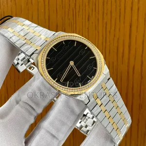 Gucci Ice Head Flat Gold/Silver Chain Watch Unisex