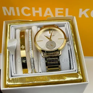 Michael Kors (Mk) Set Gold Chain Watch for Women's