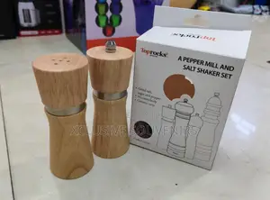 Bamboo Pepper Mill And Salt Shaker