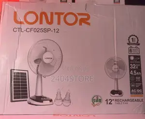 12inches Lontor Rechargeable Fan