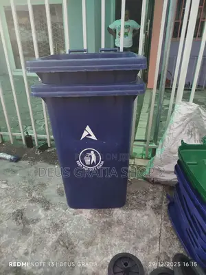 240l Waste Bin With Tyre and Cover