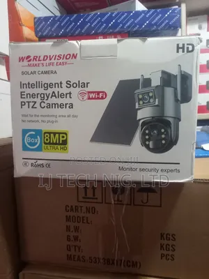 Dual Lens Ubox Wi-fi Solar Camera.