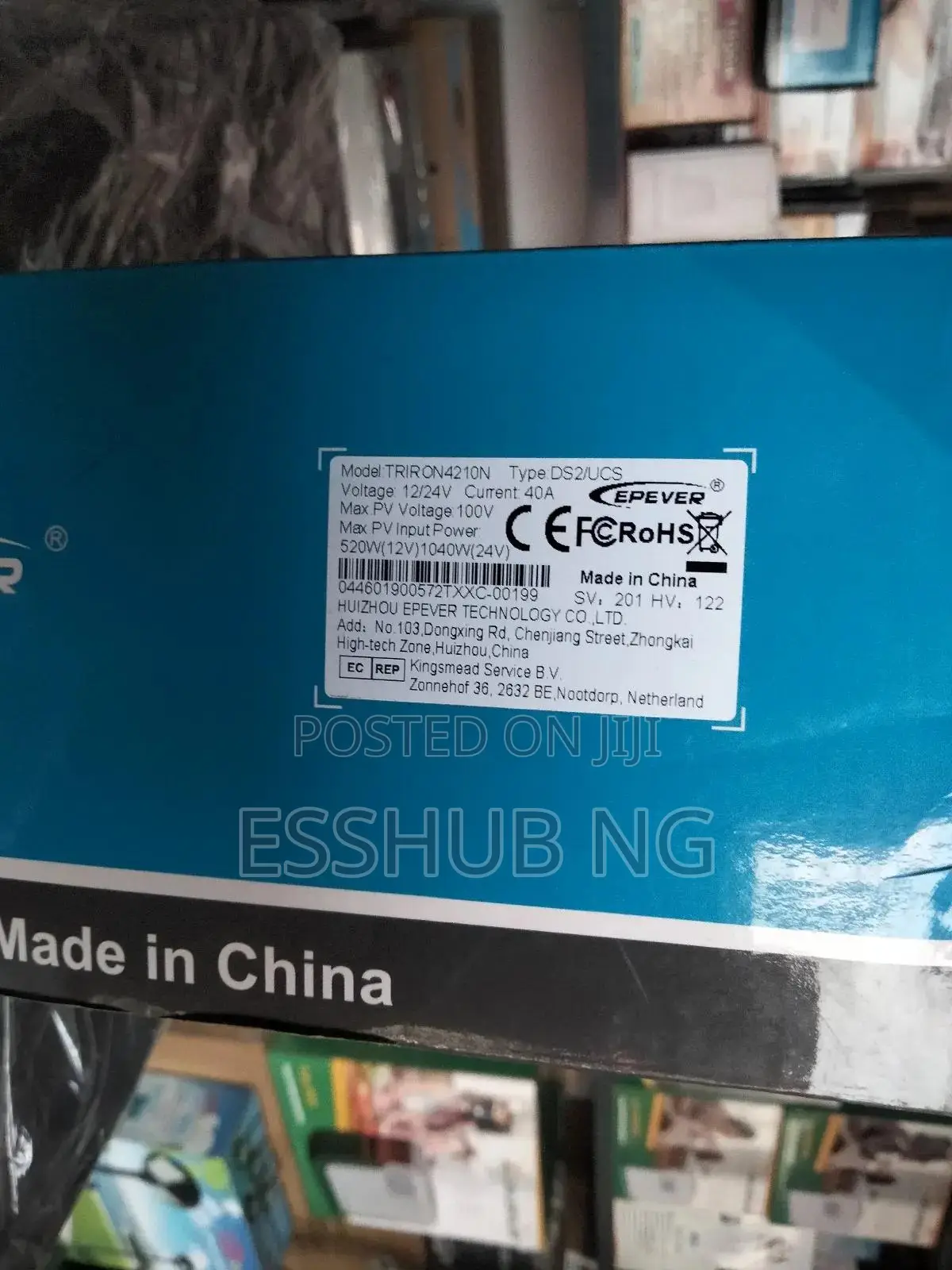 40a MPPT Charge Controller Epever 100v