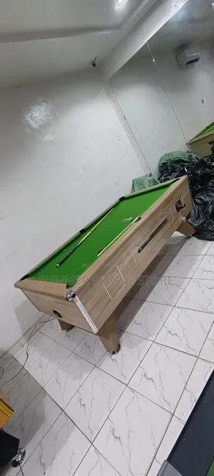 Coin Operated and Marble Top Pool Table