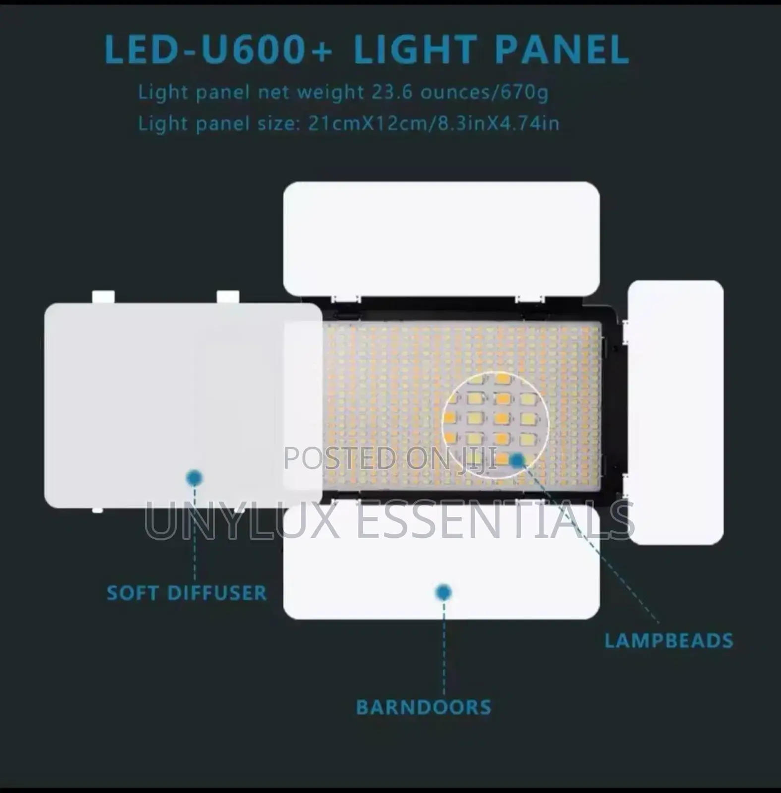 Led U600+ RGB Adjustable Led Video Light