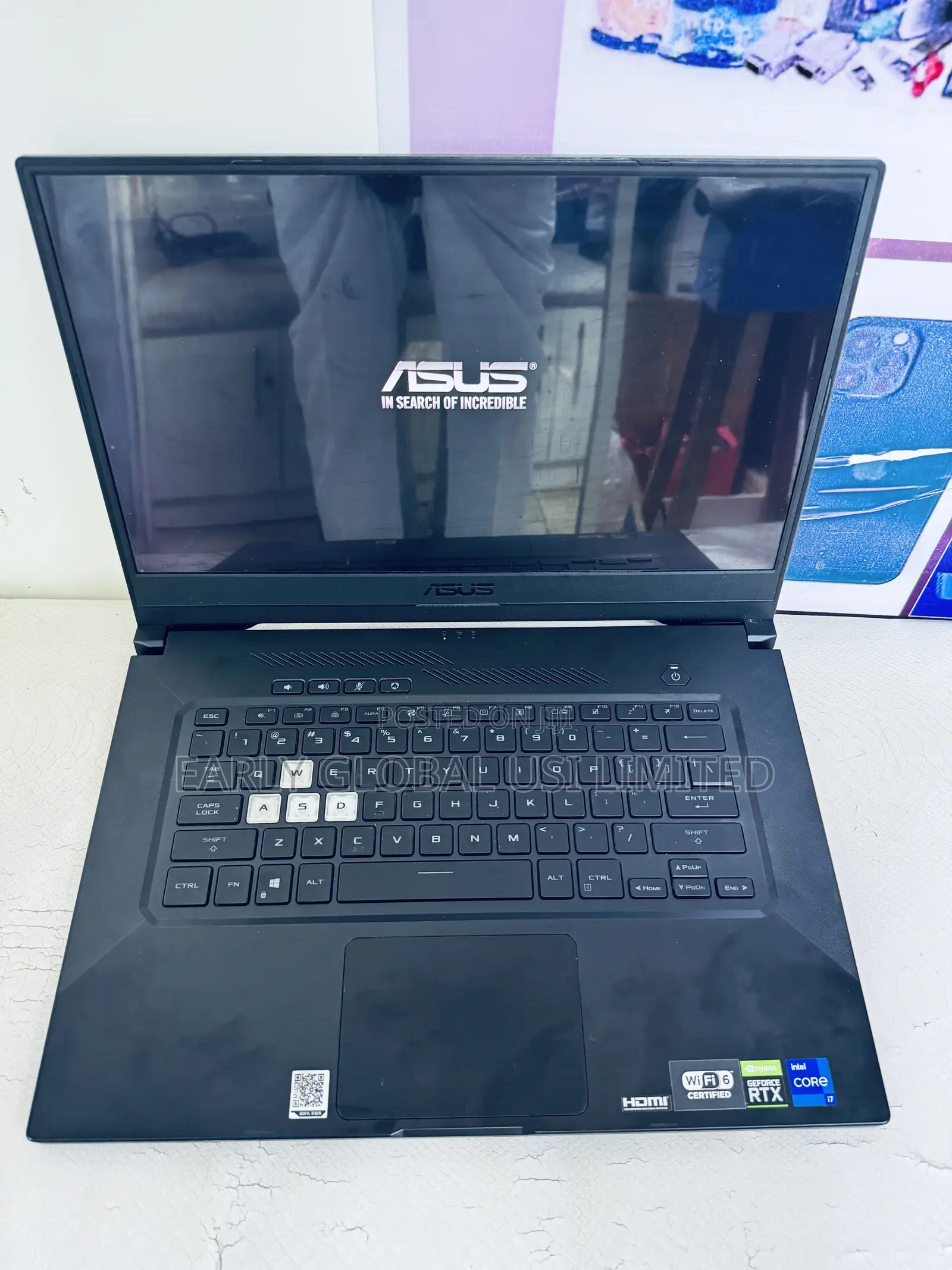 Laptop Asus TUF Dash F15 16GB Intel Core i7 SSD 512GB