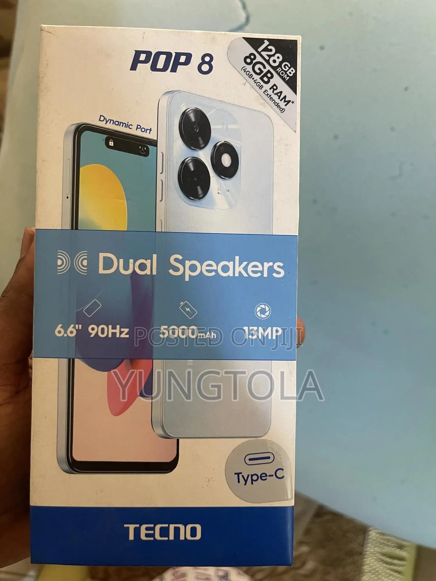 Tecno Pop 8 128 GB Black