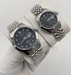 Rolex Oyster Perpetual (Date Just) Silver Chain Watch for Couple's