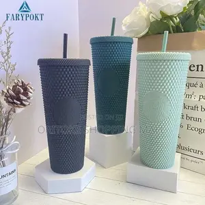 Long Durian Cup With Straw Each Available in Colors