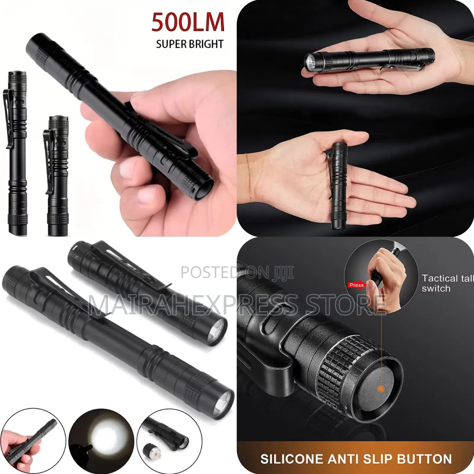 500lm Led Pen Light With Clip
