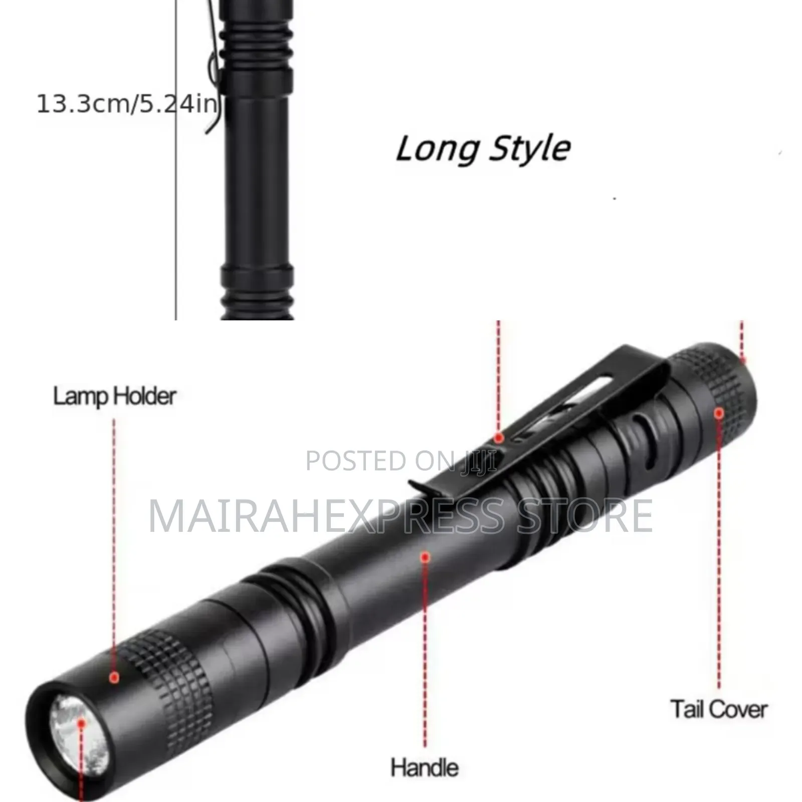 500lm Led Pen Light With Clip
