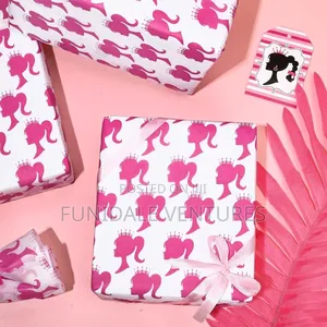 100 Sheets Pink Princess Themed Paper Tissue
