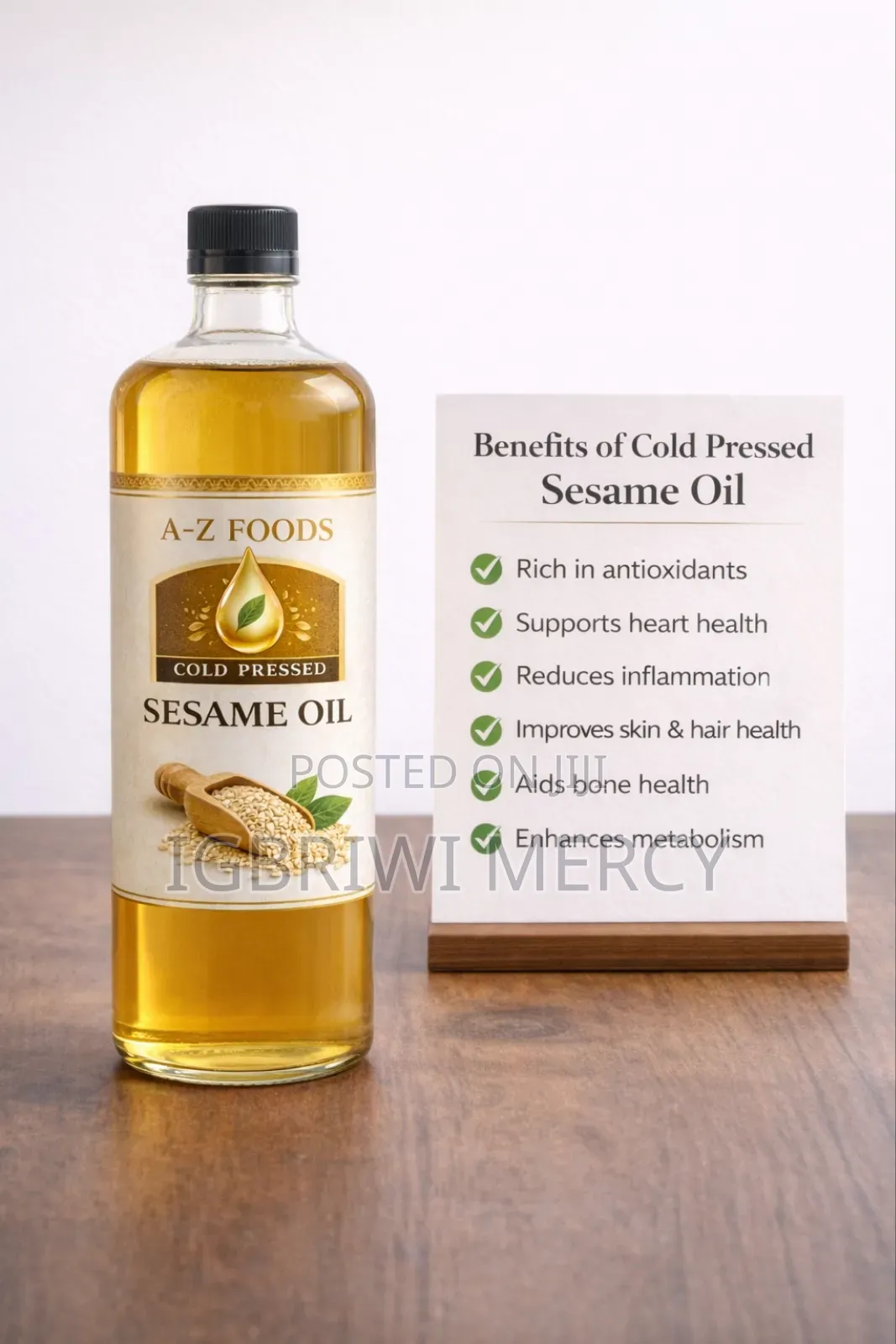 Cold Pressed Sesame Oil
