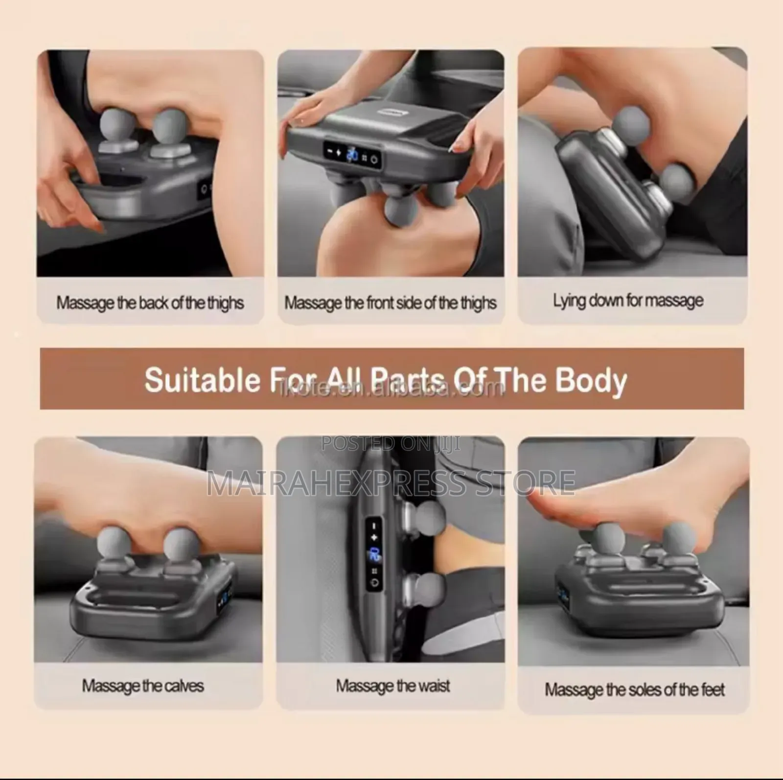 4-head Handheld Percussion Massage Gun T361.