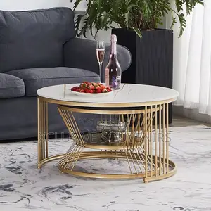Luxury Nordic Modern Marble Nesting Center Table