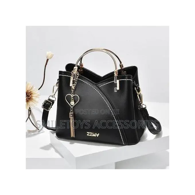 Handbag With Steel Handle and Starp