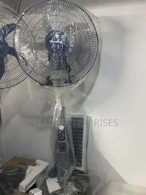 Duravolt 18” Rechargeable Stand Fan With Panel