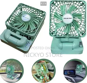 Solar Usb Rechargeable Tabletop Fan