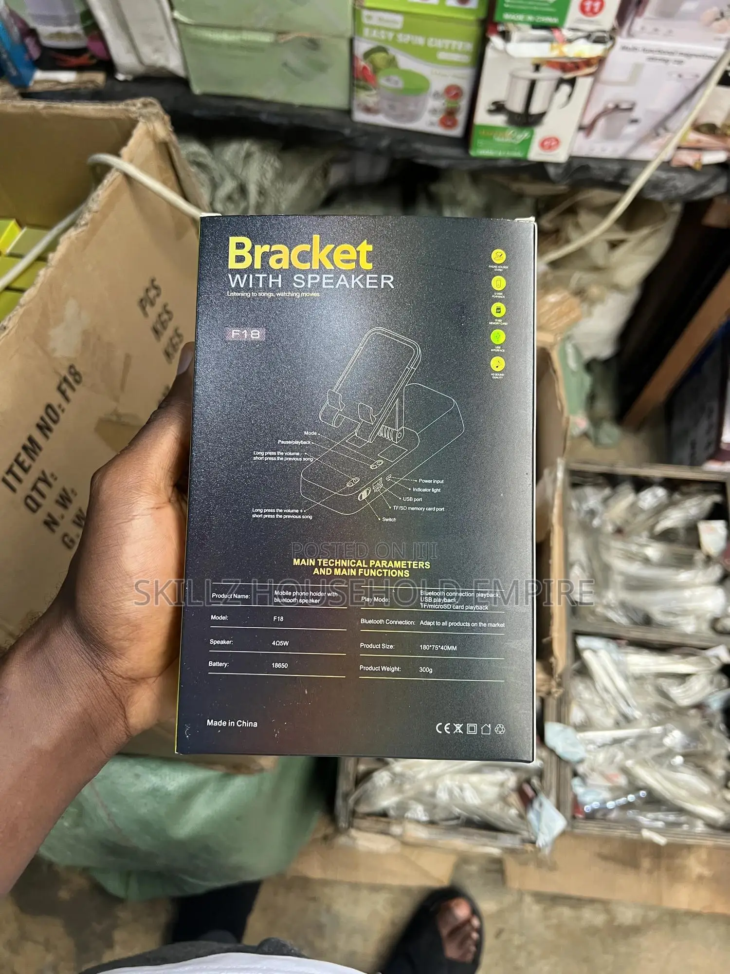 Bluetooth Phone Bracket With Speaker