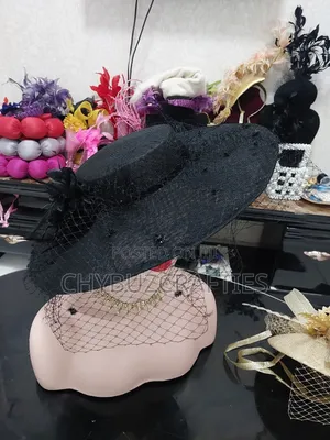 Black Boater Hat