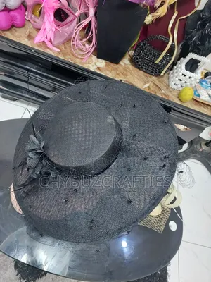 Black Boater Hat