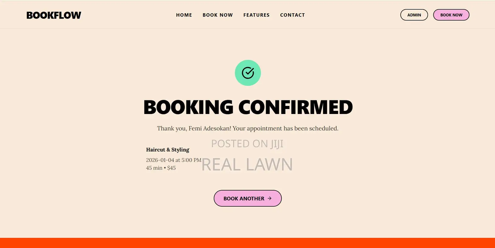 Simple Booking Website for Services | Demo Before Payment