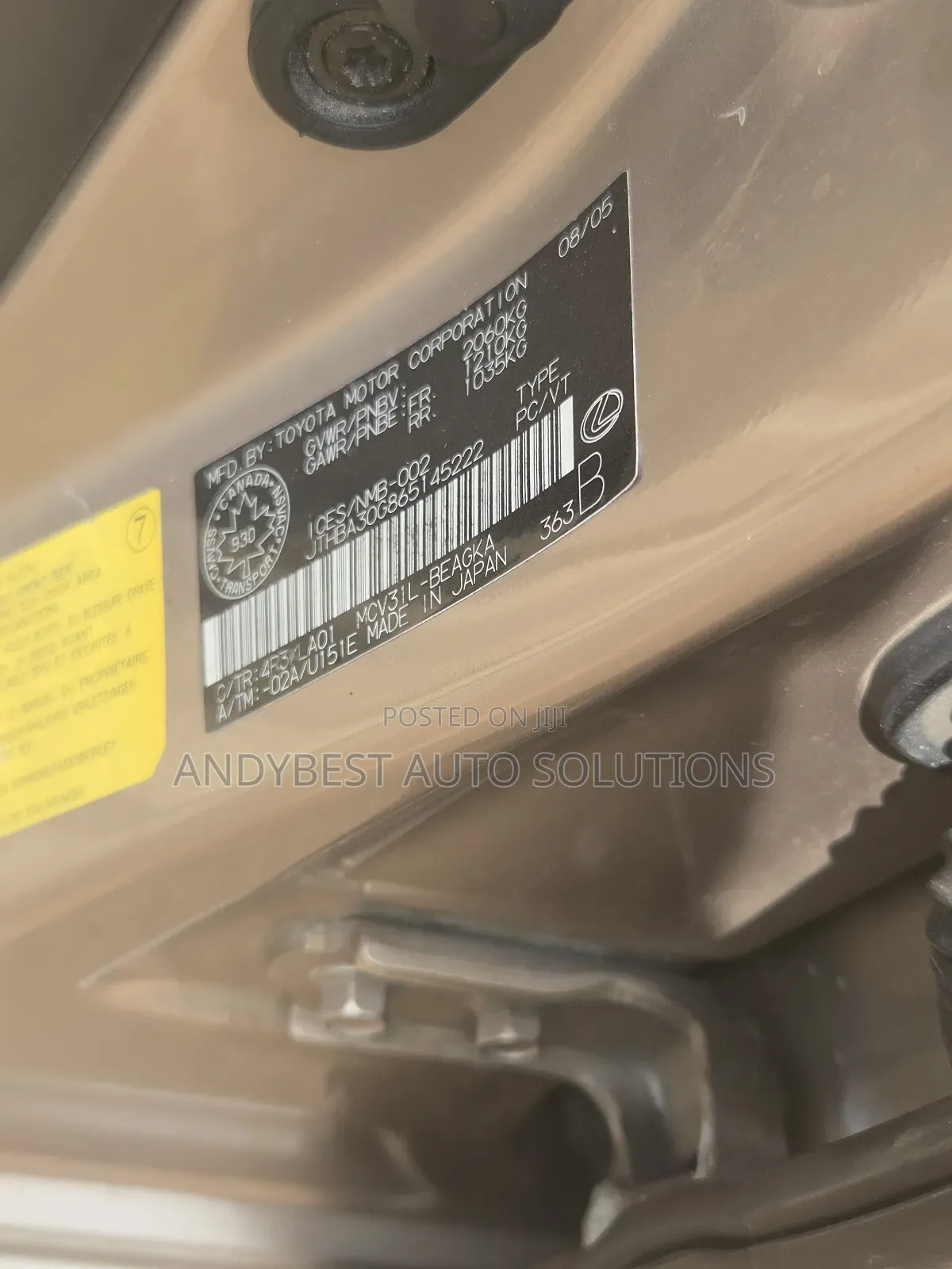 Lexus ES 2006 Gold