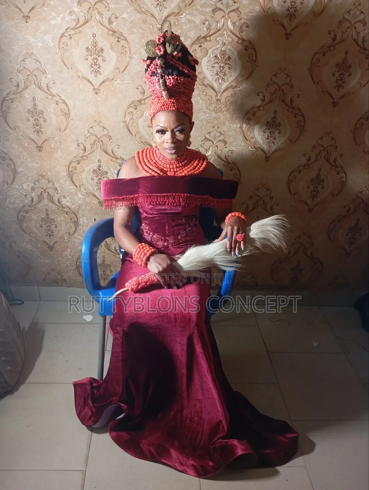 Edo Bridal Beads and Okuku Installation