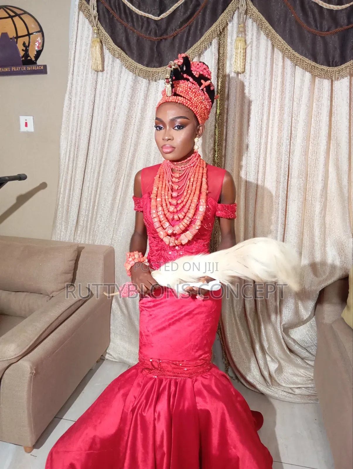 Edo Bridal Beads and Okuku Installation