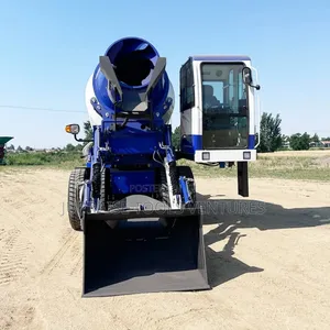 Mobile Self Loader Concrete Mixer Truck