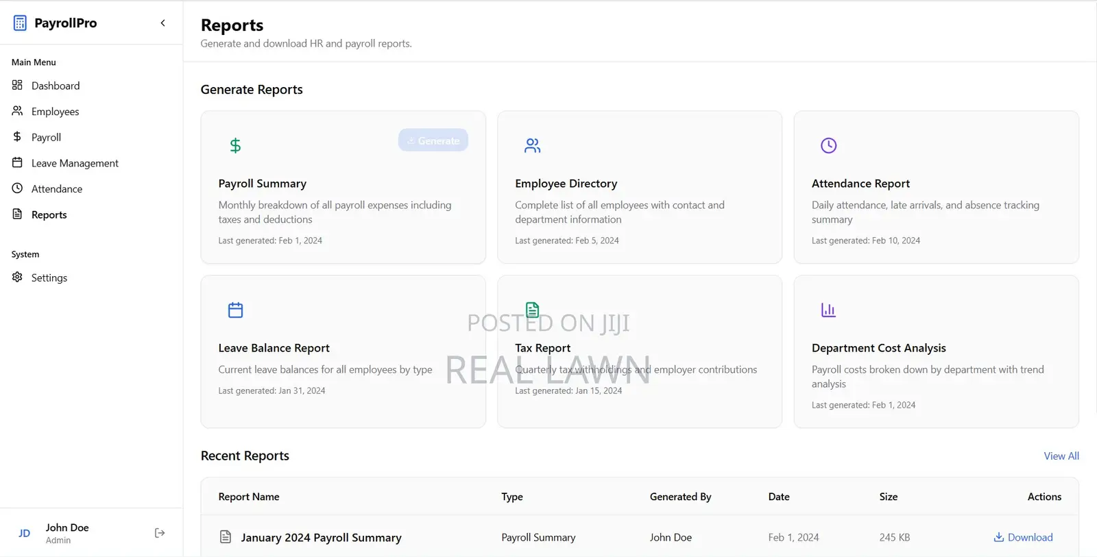 Payroll Staff Management System | Demo Available
