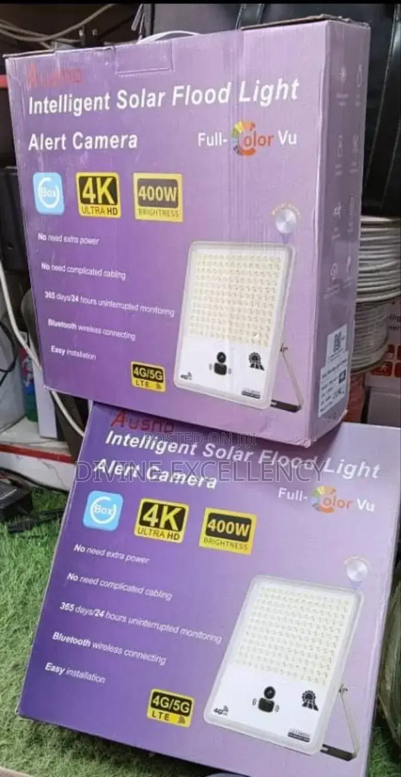 2-in-1 Ausno Flood Light With CCTV Camera Ubox