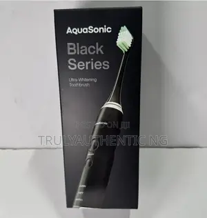 Aquasonic Black Series Ultra Whitening Electric Toothbrush + 8 Brushes
