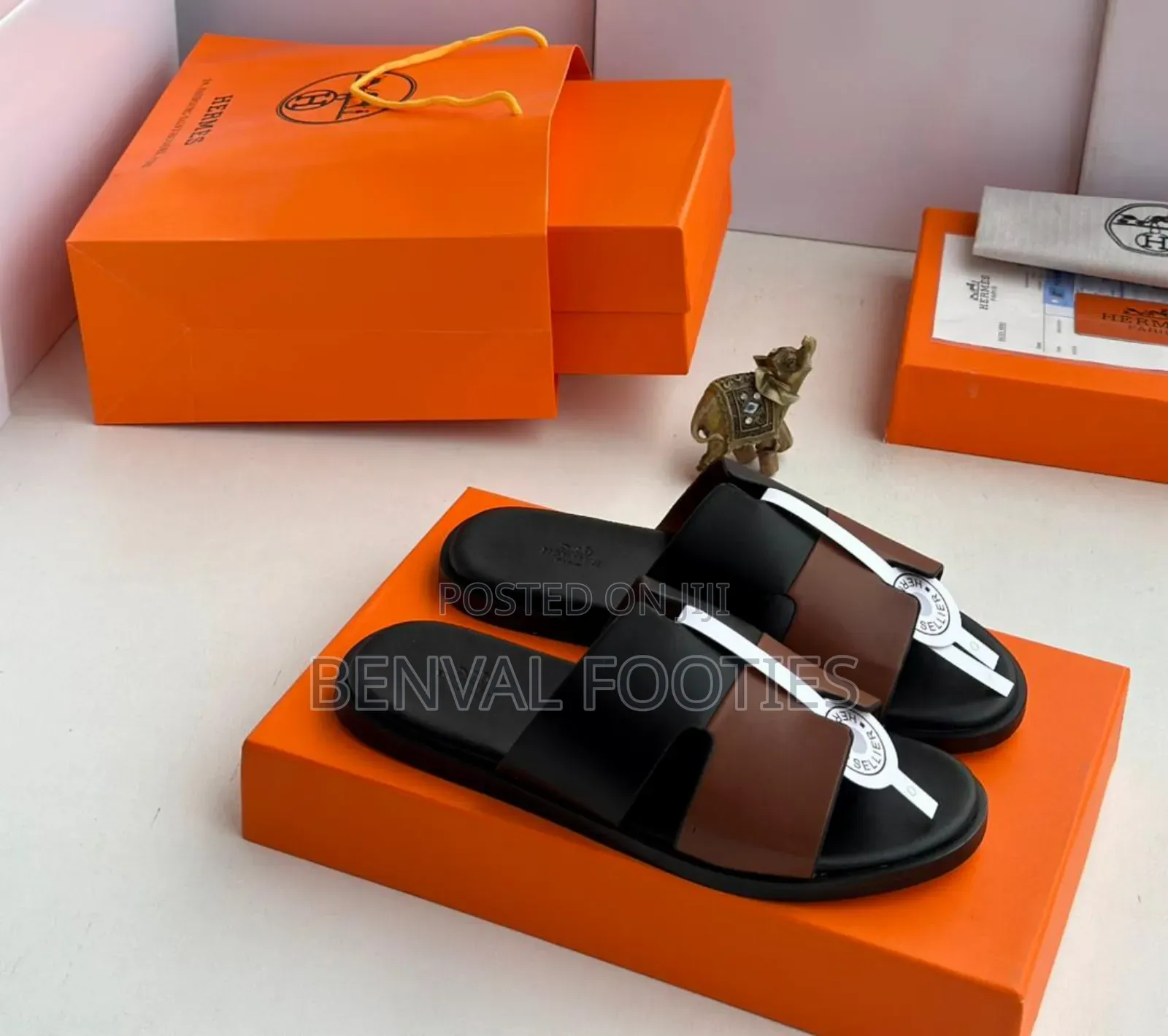 Original Hermes Flat Leather Pam