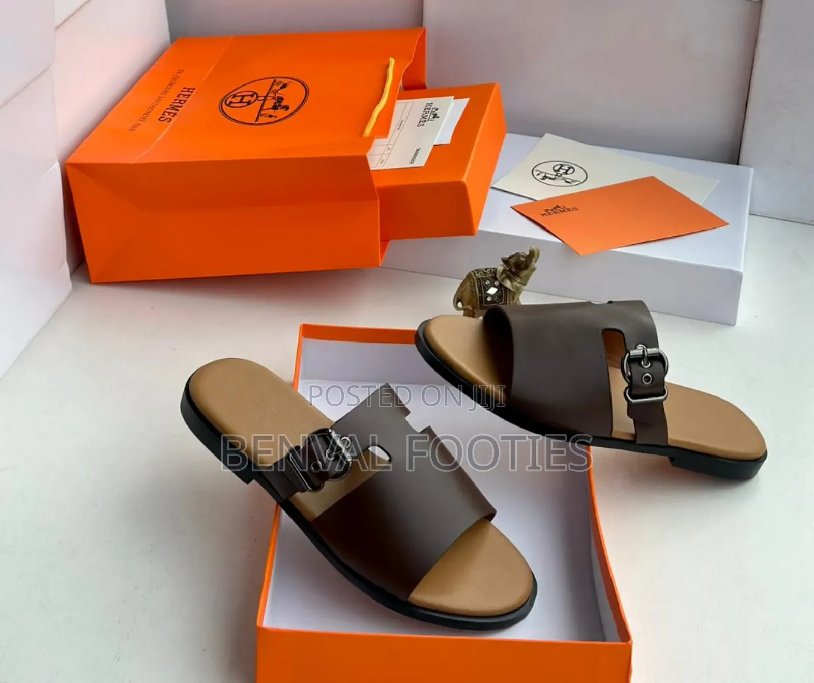 Original Hermes Flat Leather Pam