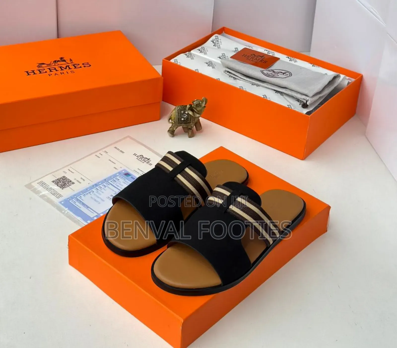 Original Hermes Flat Leather Pam