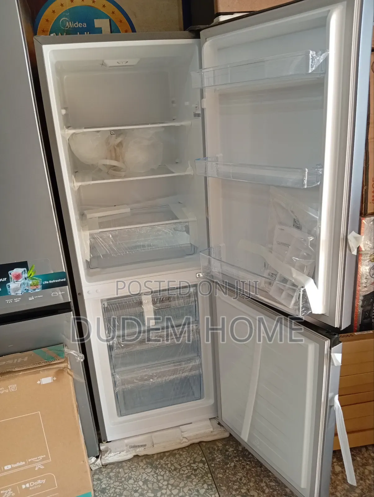 Hisense Refrigerator Double Door Down Freezer and Up Fridge Ref - 29dr