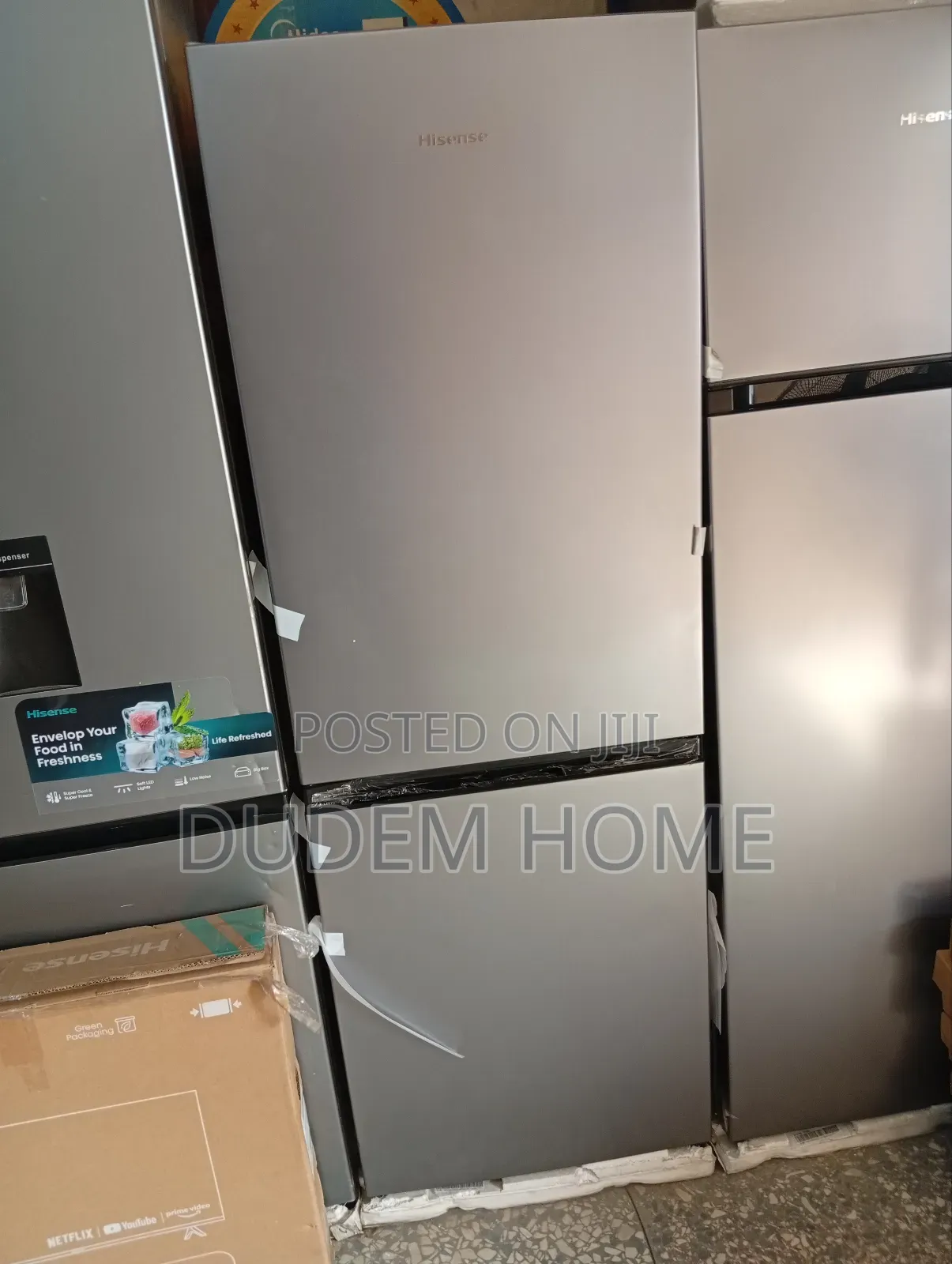 Hisense Refrigerator Double Door Down Freezer and Up Fridge Ref - 29dr