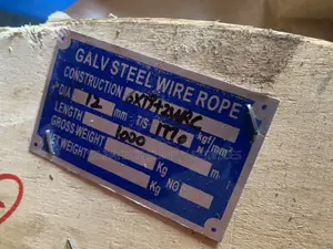 12mm Galvanized Steel Wire Rope