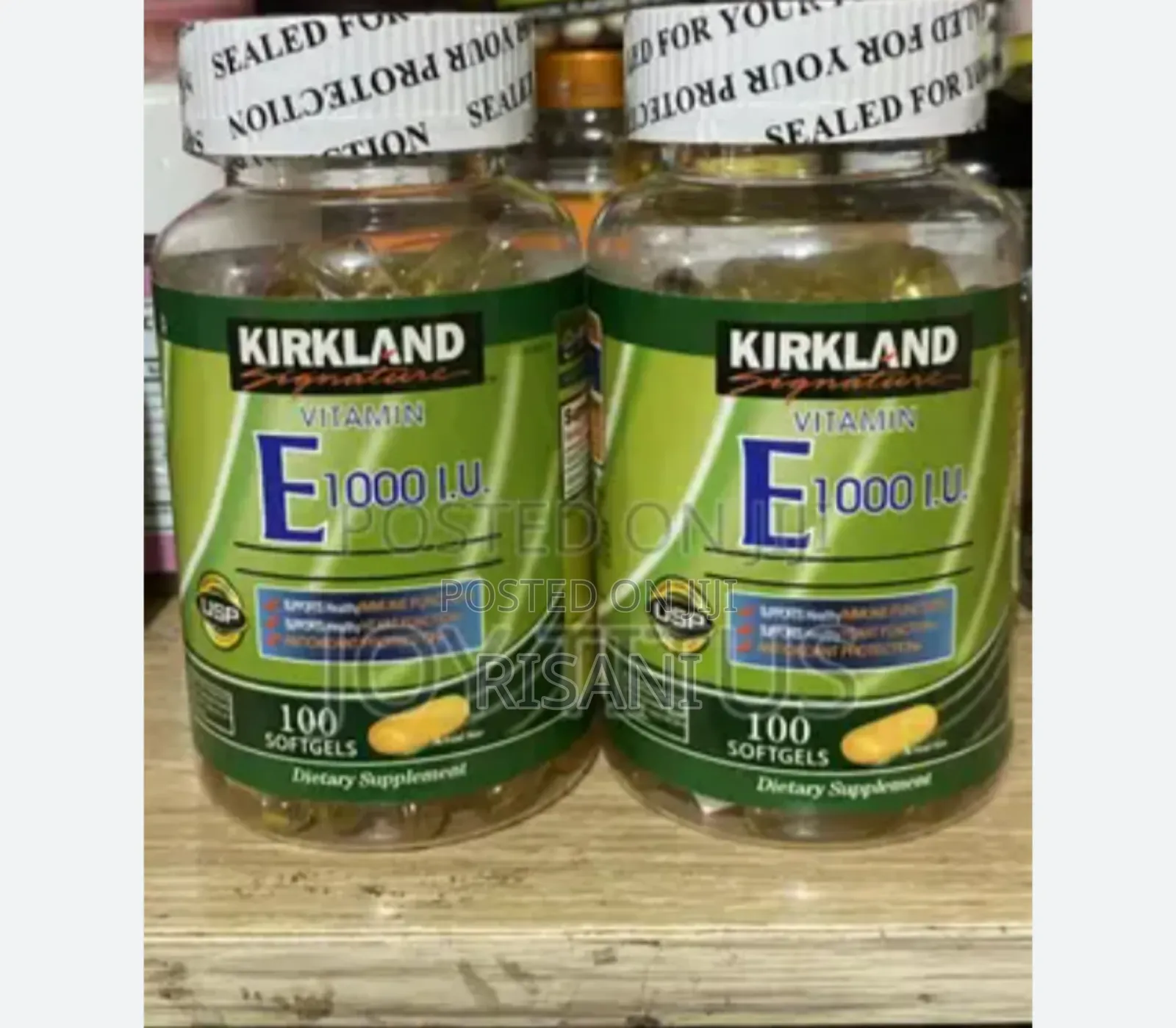 Kirkland Vitamin E Soft Gels With Salmon Whole Fish Oil