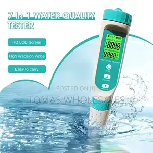 7-In1 Water Quality Tester: Ph, Tds, Ec, Sal, Gravity, Orp, Temp Meter