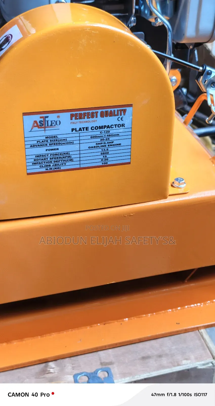 Original Quality Compactor Machine C-120
