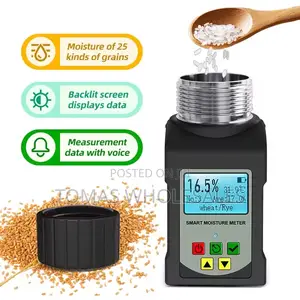 25-in-1 Smart Grain Moisture Meter: Voice Broadcast, Backlit Display