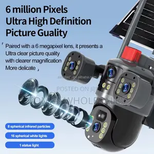 4g/Wifi Solar Triple Lens Security CCTV Camera: 8000mah Battery.