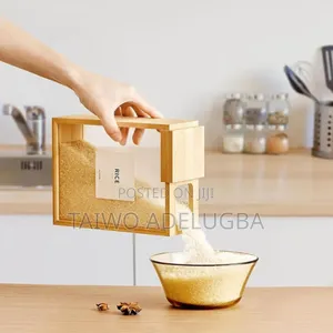Newest Bamboo Kitchen Cereal Dispenser
