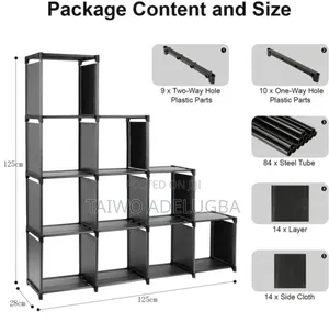 9 Slot Book Shelf