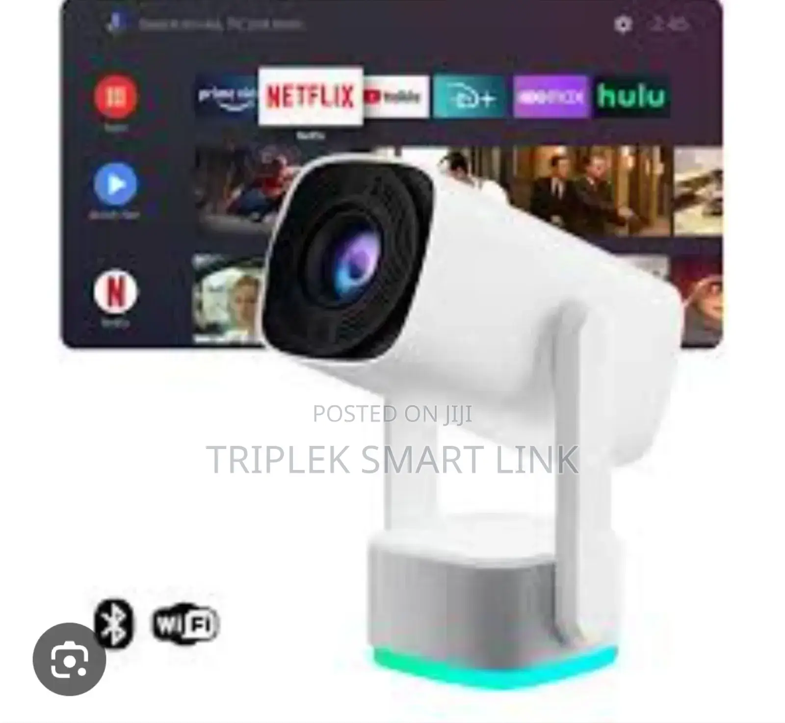 Smart Rechargeable Projector Android 11 Netflix, Bluetooth,Screen Cast