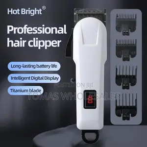 Rechargeable Wireless Hair Clipper : Hair Trimmer With Comb Guards