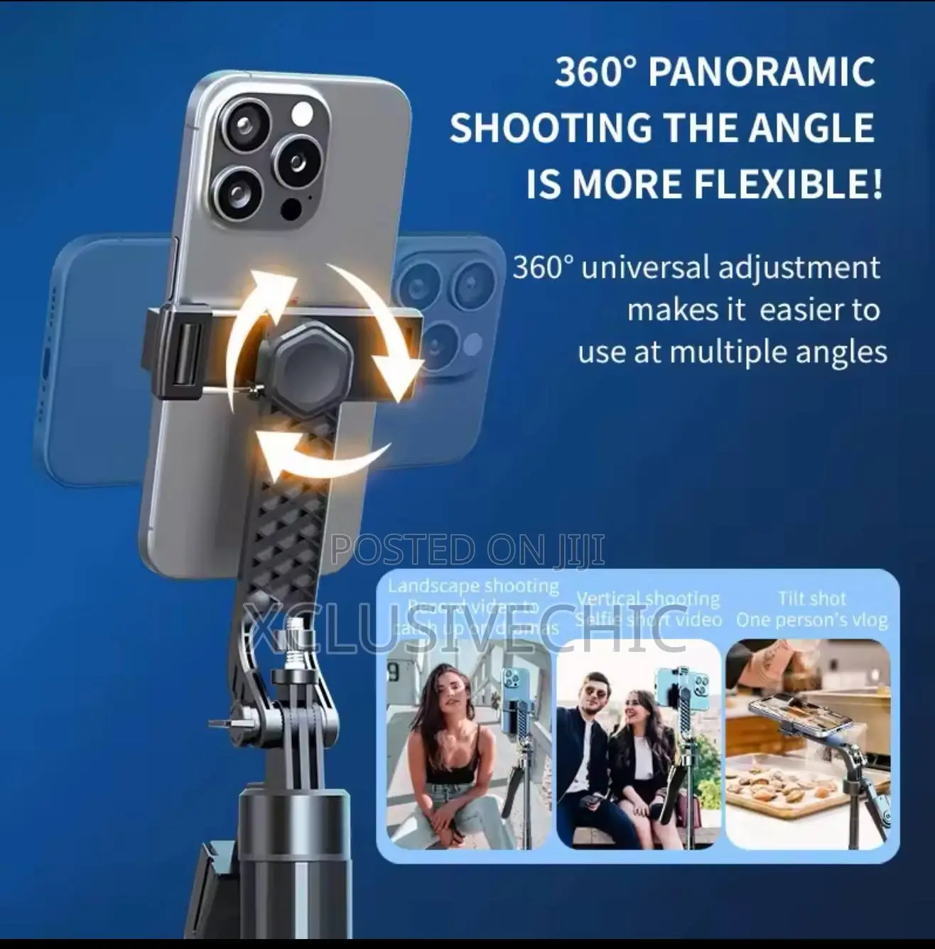 Mobile Phone Bluetooth Selfie Stick With Wireless Remote