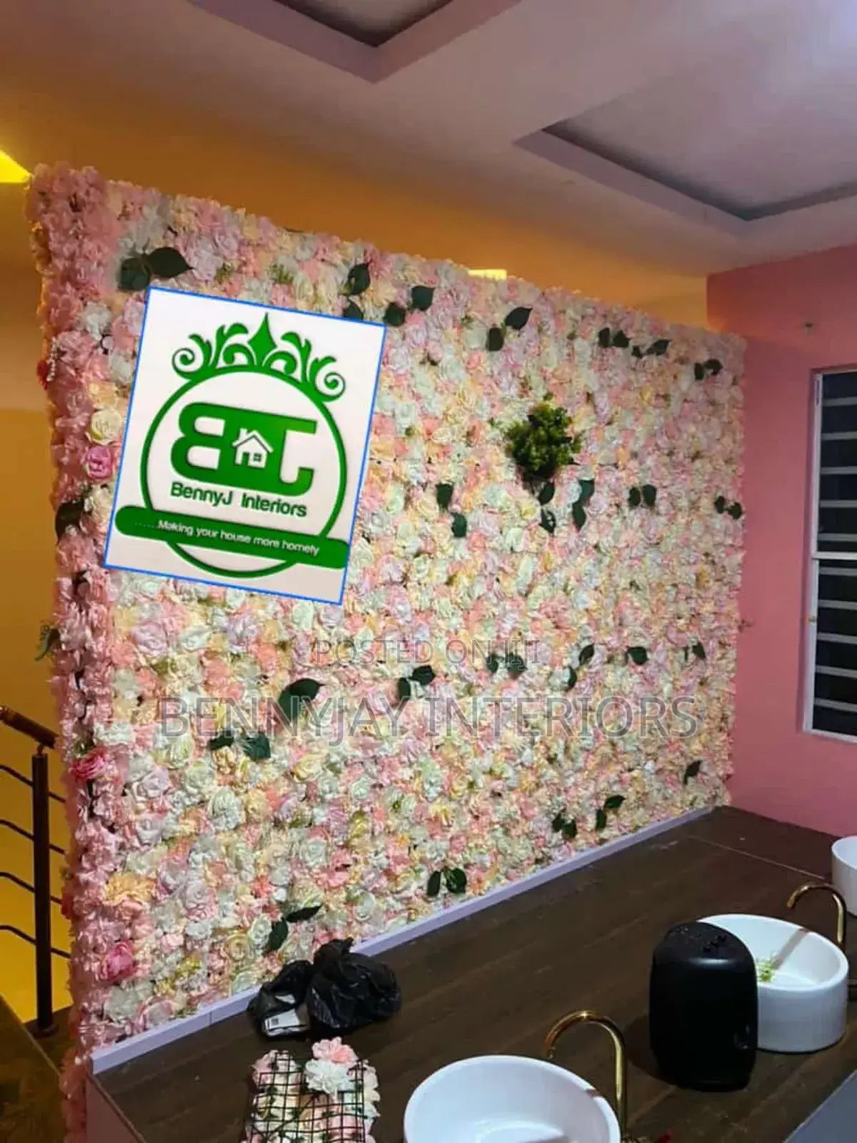 40×60cm Peony Wallmat